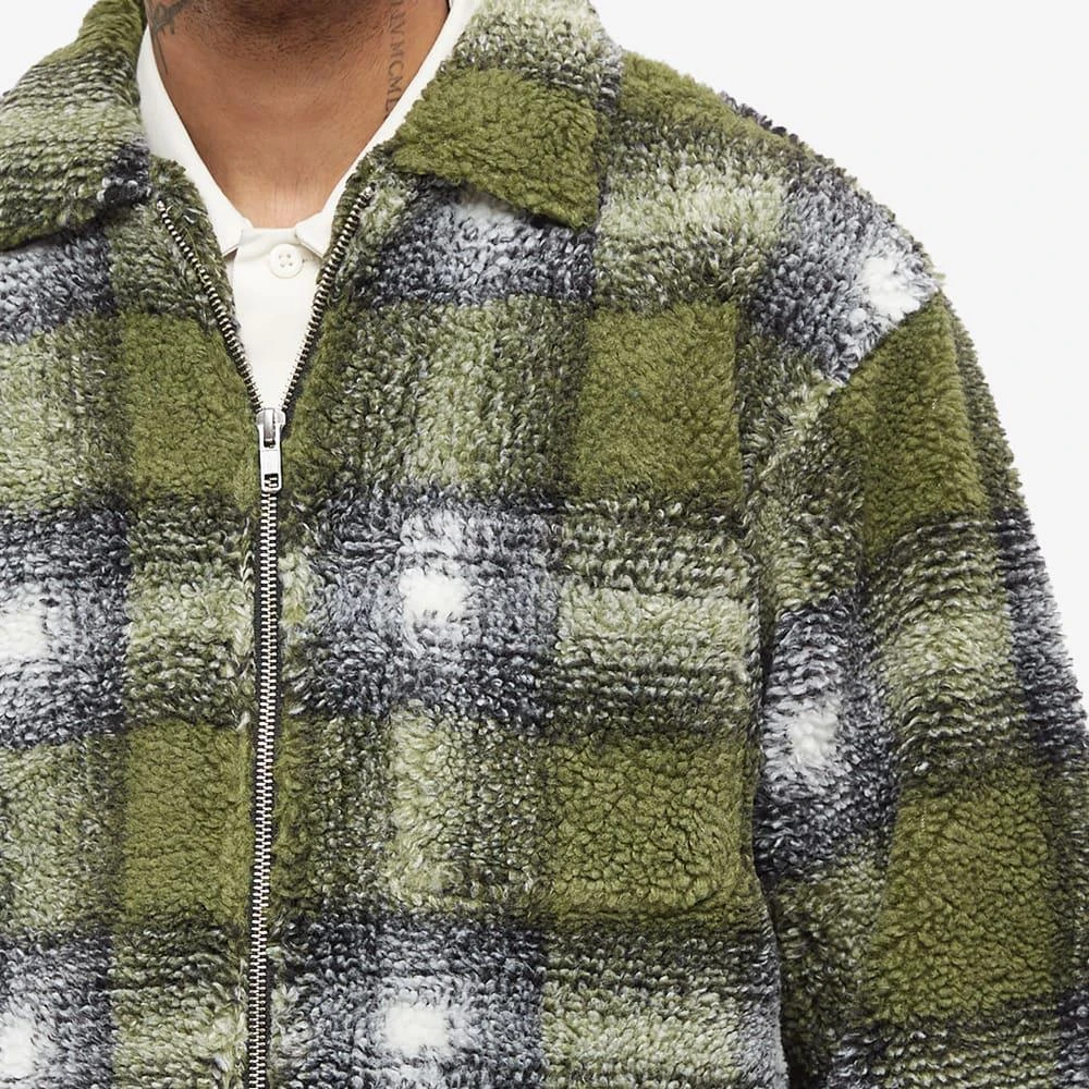 商品STUSSY|Stussy Shadow Plaid Sherpa Zip Shirt,价格¥1519,第5张图片详细描述