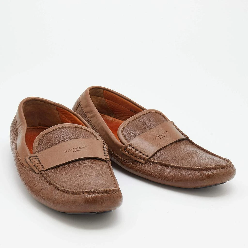 商品[二手商品] Givenchy|Givenchy Brown Leather Slip On Loafers Size 40,价格¥1051,第4张图片详细描述