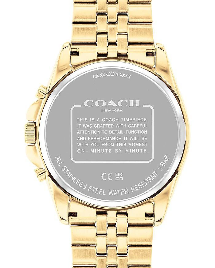 商品Coach|Greyson Chronograph, 43mm,价格¥2433,第4张图片详细描述