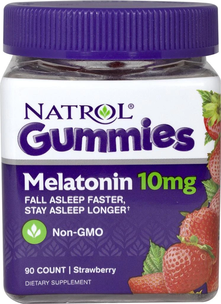 商品Natrol|Sleep & Relaxation: Melatonin 10 mg Strawberry Gummies,价格¥89,第1张图片