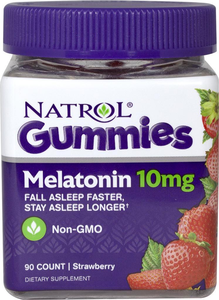 商品Natrol|Sleep & Relaxation: Melatonin 10 mg Strawberry Gummies,价格¥84,第1张图片