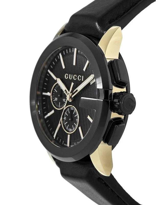 商品Gucci|Gucci G-Chrono XL Black Dial Leather Strap Men's Watch YA101203,价格¥10327,第3张图片详细描述