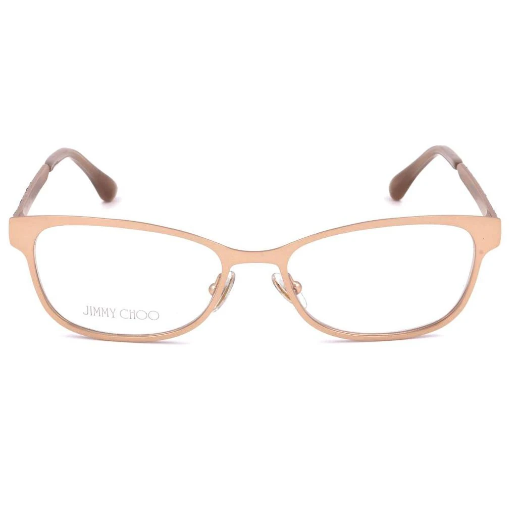 商品Jimmy Choo|Jimmy Choo Women's Gold Rectangular Opticals,价格¥596,第3张图片详细描述