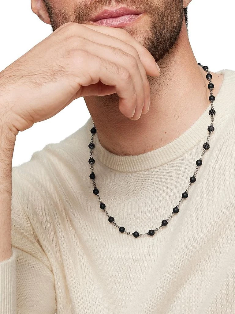 商品David Yurman|Spiritual Beads Rosary Necklace in Sterling Silver,价格¥23670,第2张图片详细描述