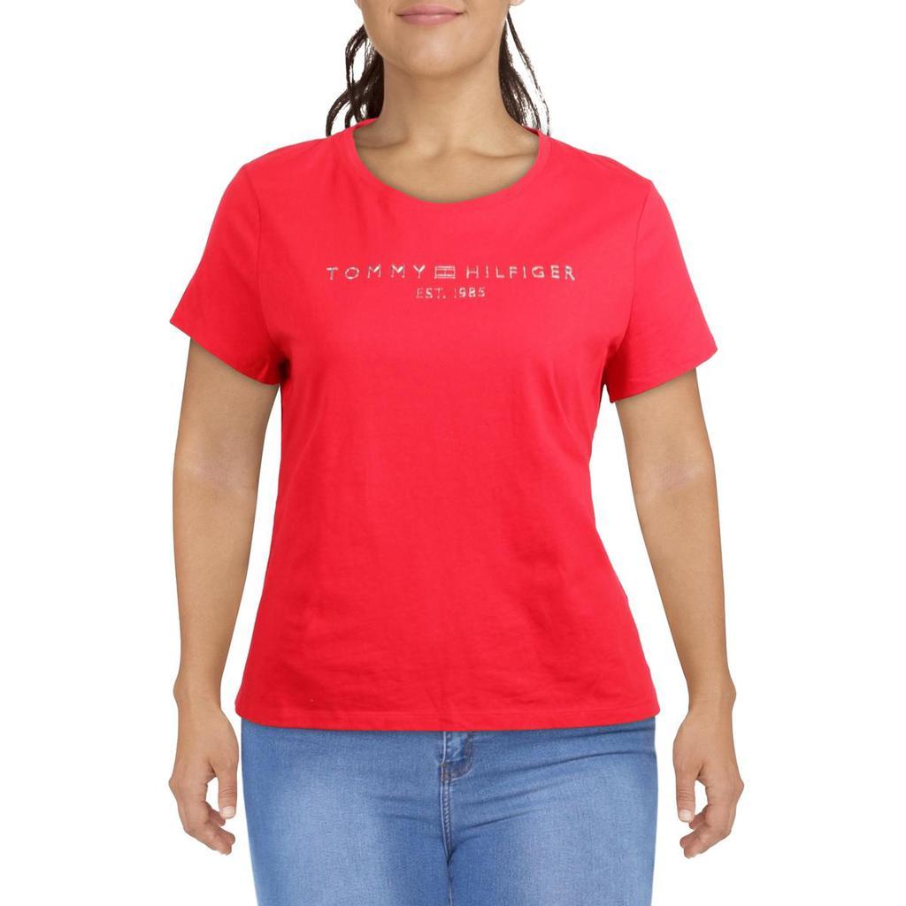 商品Tommy Hilfiger|Tommy Hilfiger Womens Casual Graphic T-Shirt,价格¥116,第1张图片