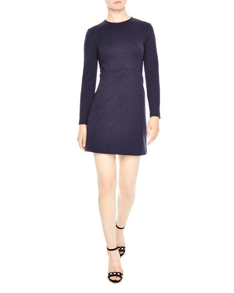 商品Sandro|Etzi Illusion-Back Fit & Flare Dress ,价格¥1740,第1张图片
