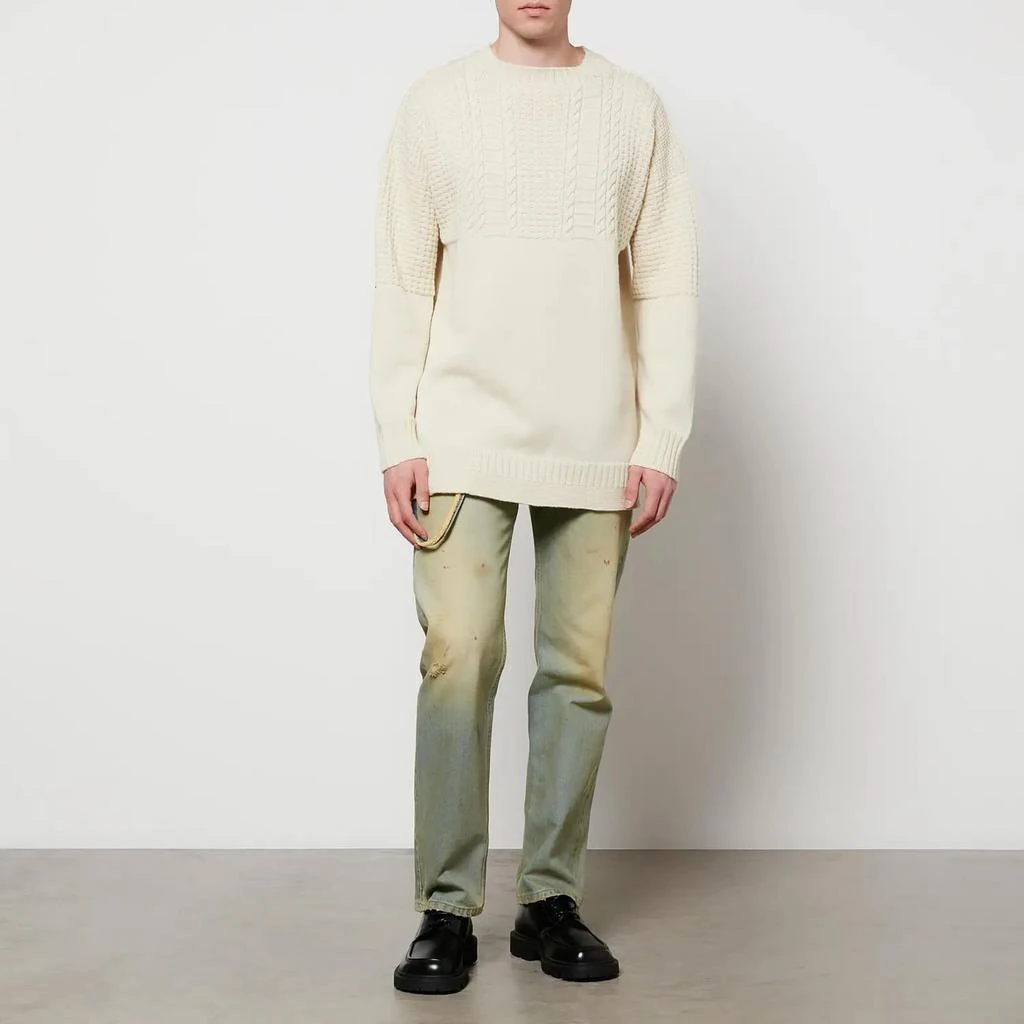 商品MAISON MARGIELA|Maison Margiela Men's Cable Knitted Jumper - Off White,价格¥1750,第3张图片详细描述