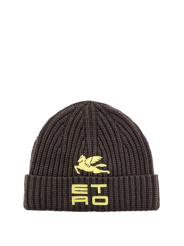 商品ETRO|Etro Folded Edge Ribbed-Knit Beanie,价格¥1281,第1张图片