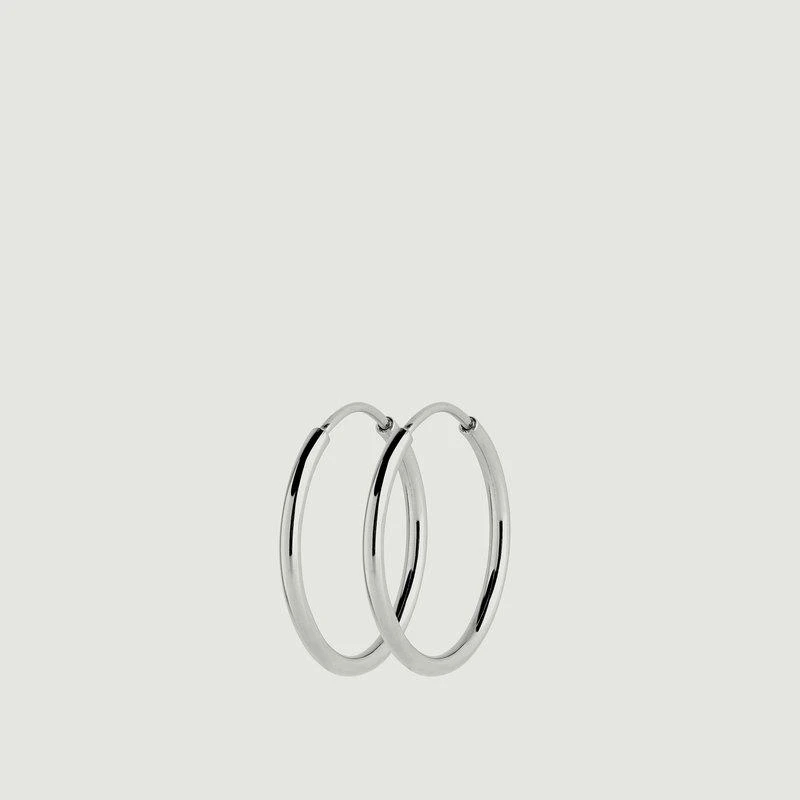 商品Maria Black|Senorita 25 Hoop Earrings Silver MARIA BLACK,价格¥238,第1张图片