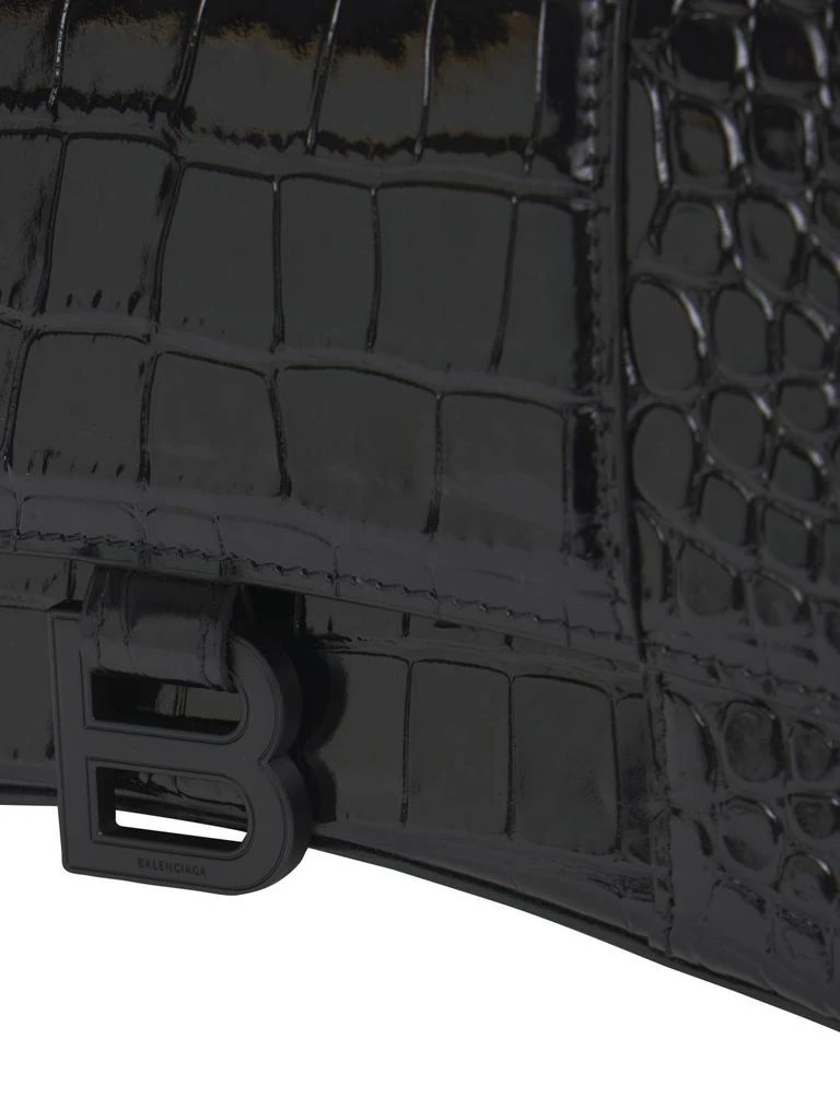 商品Balenciaga|S Hourglass Croc Embossed Leather Bag,价格¥23199,第3张图片详细描述