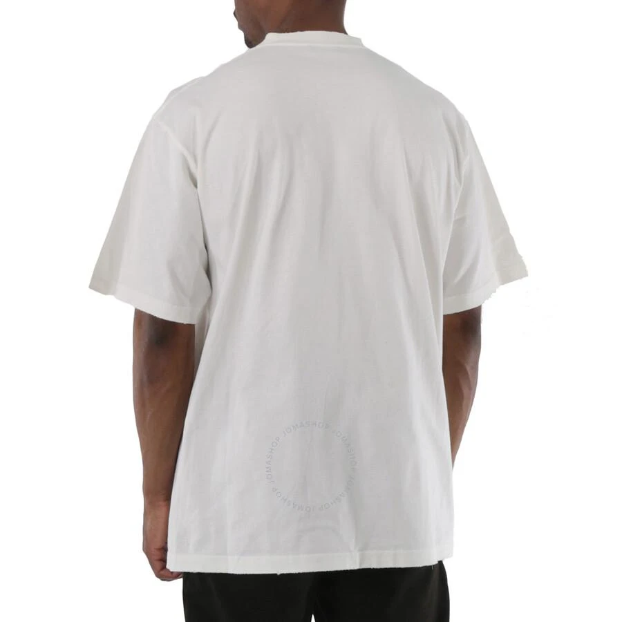 商品Balenciaga|Off White Cotton No Comment Print T-Shirt,价格¥2174,第3张图片详细描述