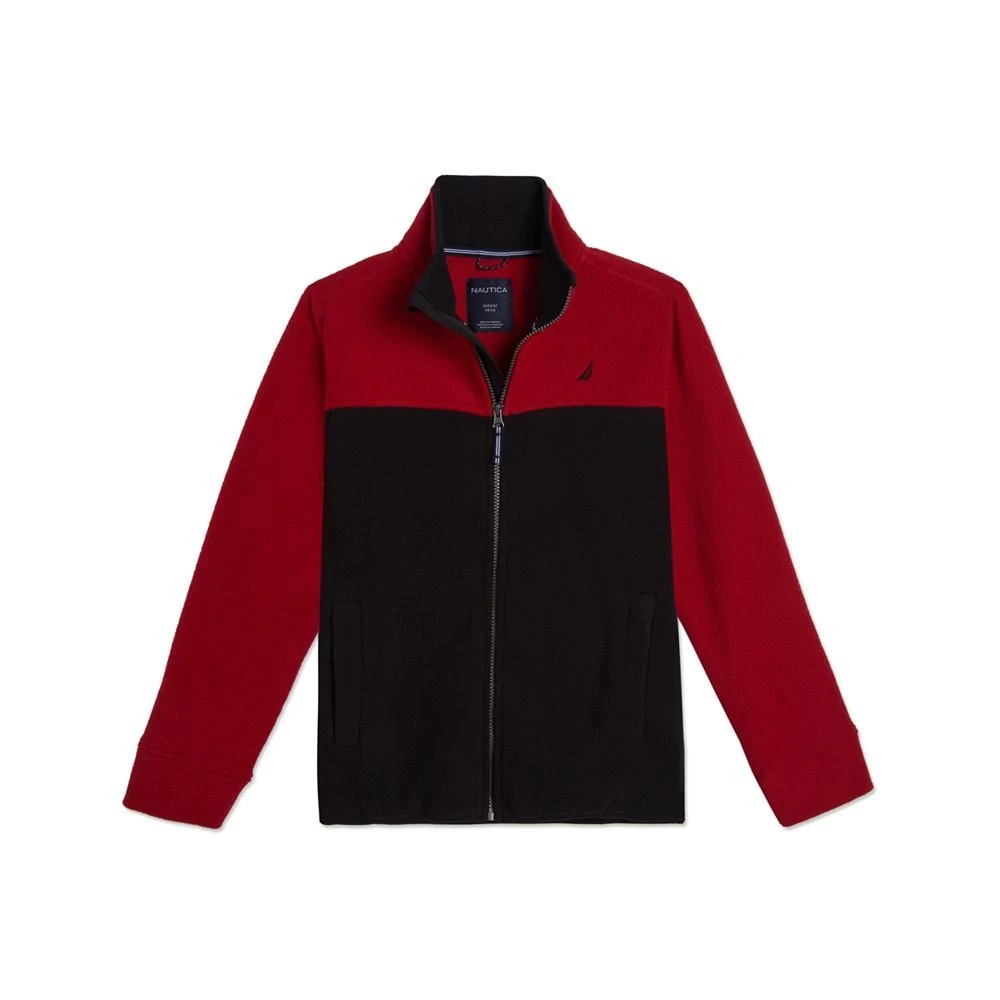 商品Nautica|Big Boys Colorblock Fleece Jacket,价格¥163,第1张图片