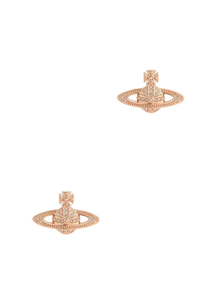 商品Vivienne Westwood|Mini Bas Relief rose gold-tone stud earrings,价格¥849,第1张图片