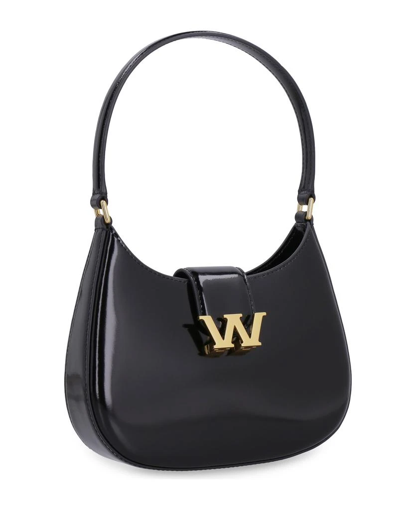 商品Alexander Wang|Small Leather Hobo Bag With Embossed W Logo,价格¥5875,第2张图片详细描述