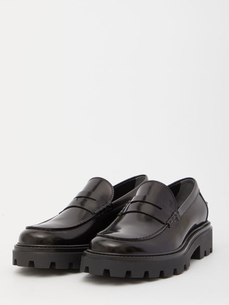 Tod's Black Leather Loafers商品第2张图片规格展示