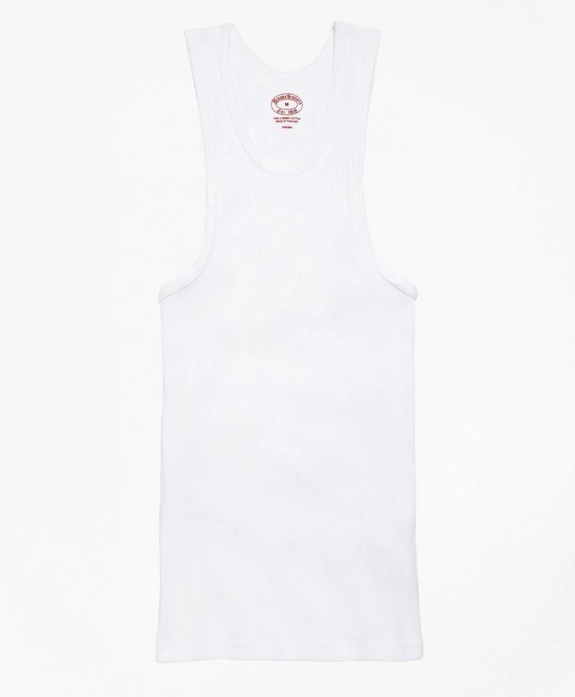 商品Brooks Brothers|Boys Cotton Athletic Tank Undershirt - Three Pack,价格¥124,第2张图片详细描述