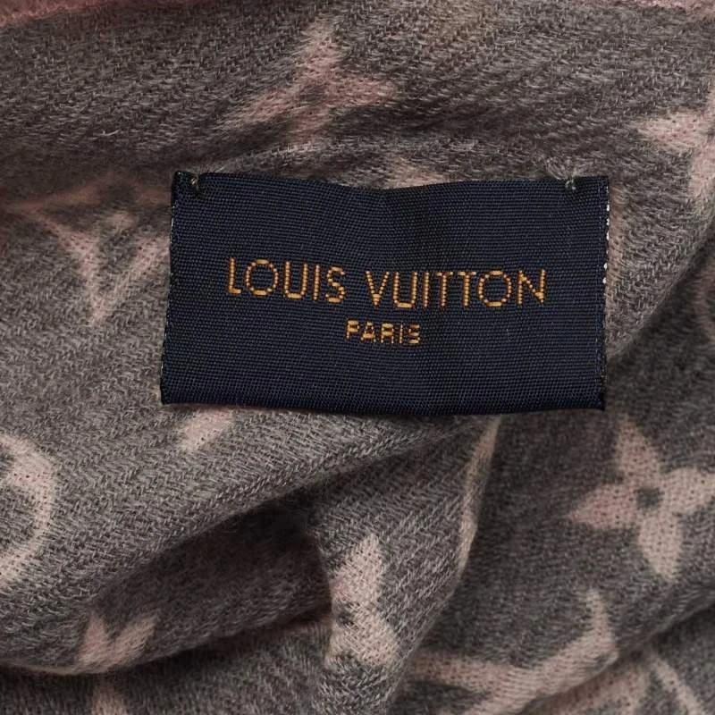 商品[二手商品] Louis Vuitton|Louis Vuitton Grey/Blue Gradient Wool Monogram Telling Stole,价格¥3342,第5张图片详细描述