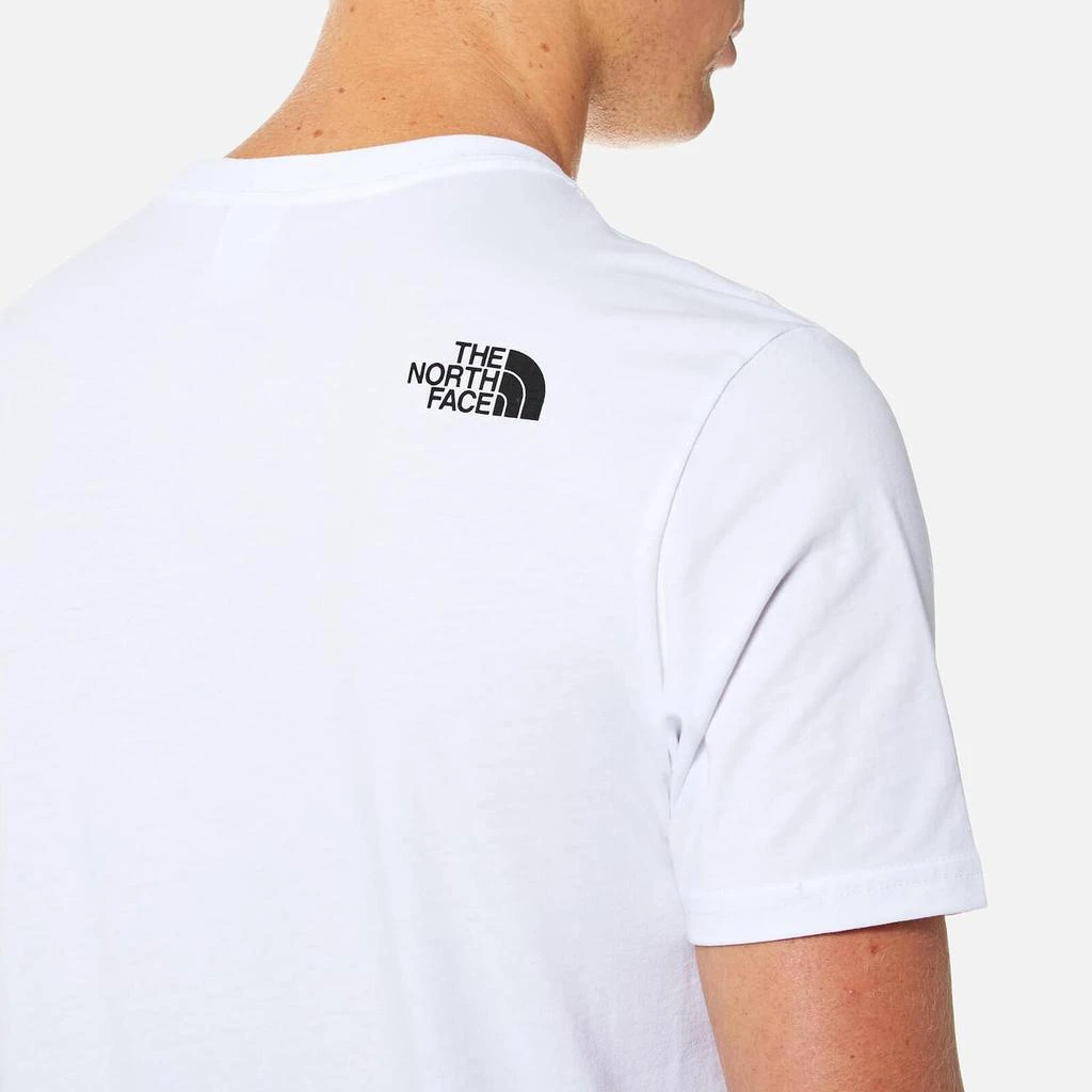 商品The North Face|The North Face Men's Short Sleeve Fine T-Shirt - TNF White/TNF Black,价格¥215,第4张图片详细描述