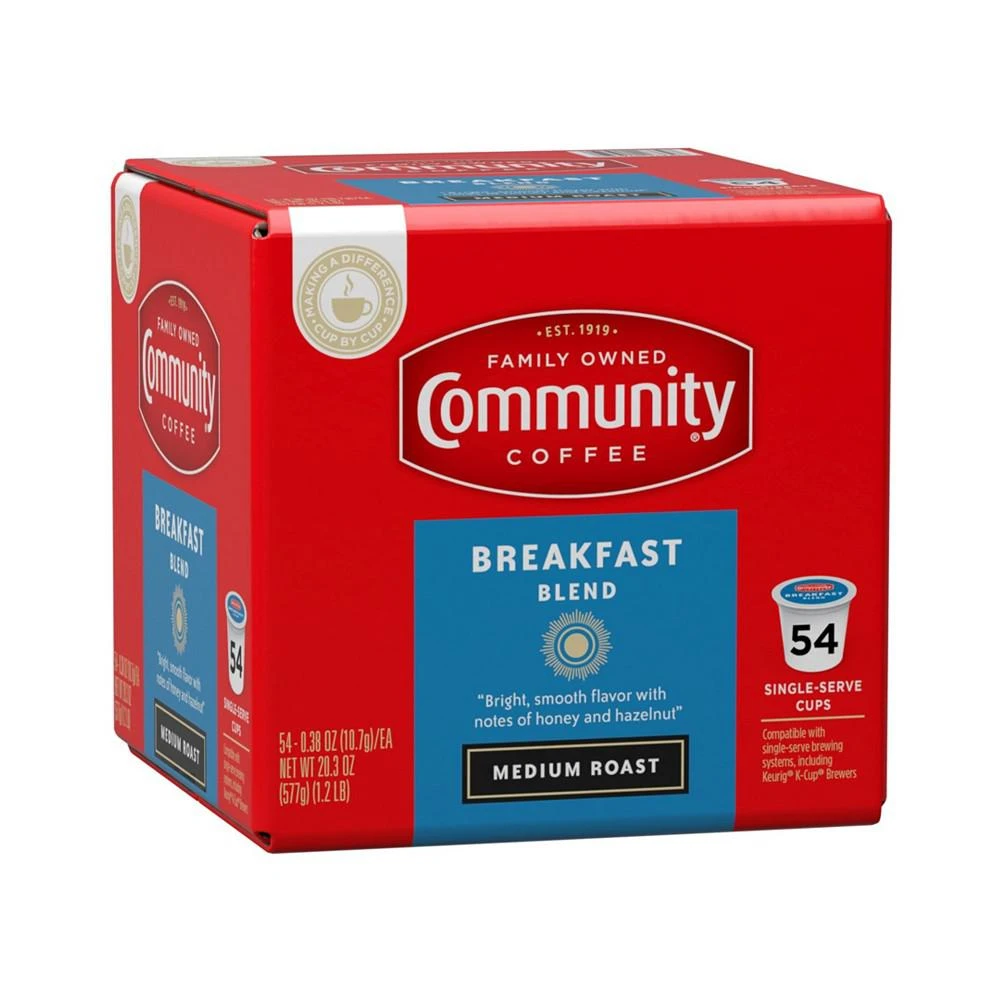 Breakfast Blend Medium Roast Single Serve Pods, Keurig K-Cup Brewer Compatible, 54 Ct 商品