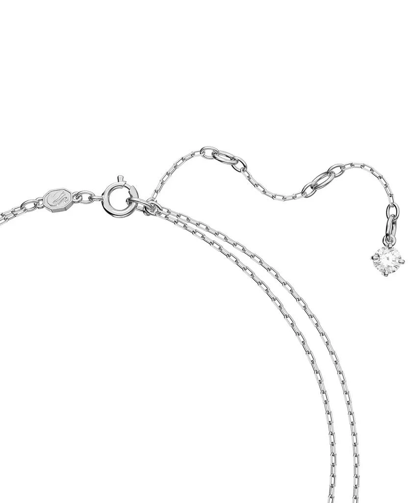 商品Swarovski|Silver-Tone Millenia Blue Crystal Pendant Two Row Necklace, 15-7/8" + 2" extender,价格¥1042,第3张图片详细描述