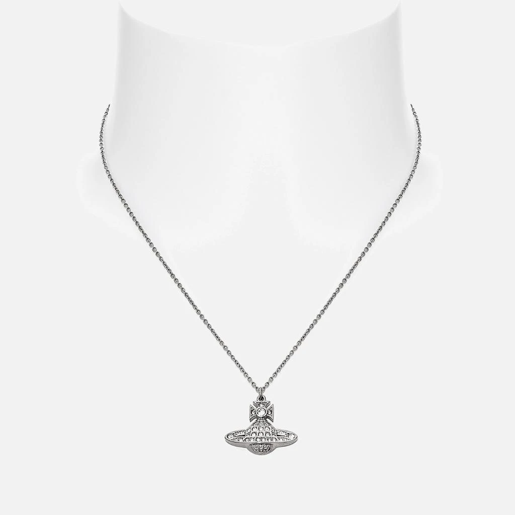 商品Vivienne Westwood|Vivienne Westwood Women's Minnie Bas Relief Pendant - Platinum/Crystal,价格¥1052,第2张图片详细描述