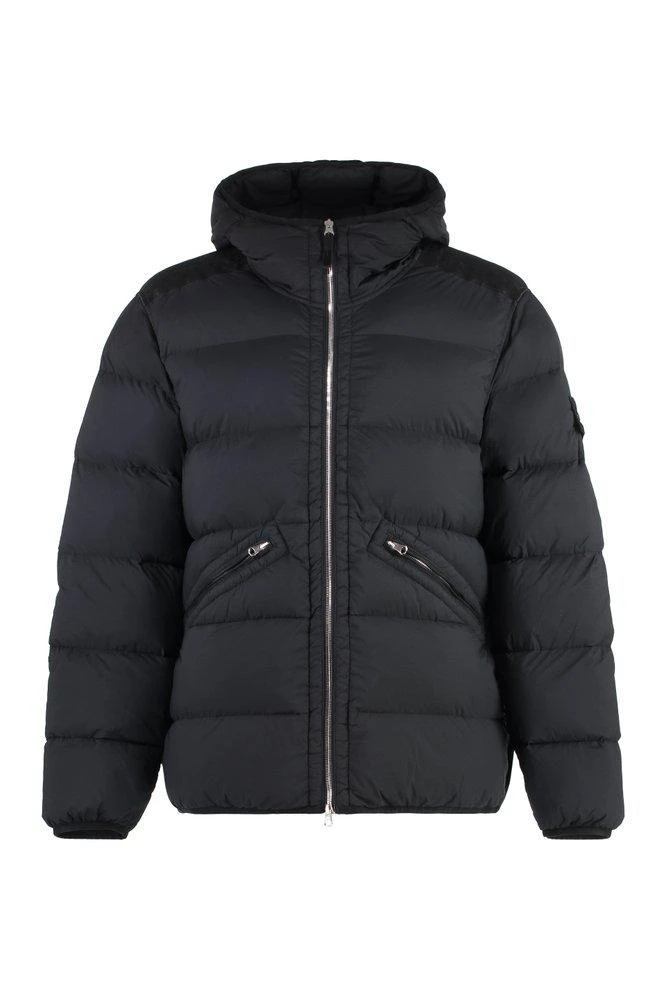 商品Stone Island|Stone Island Logo Patch Hooded Puffer Jacket,价格¥5487,第1张图片