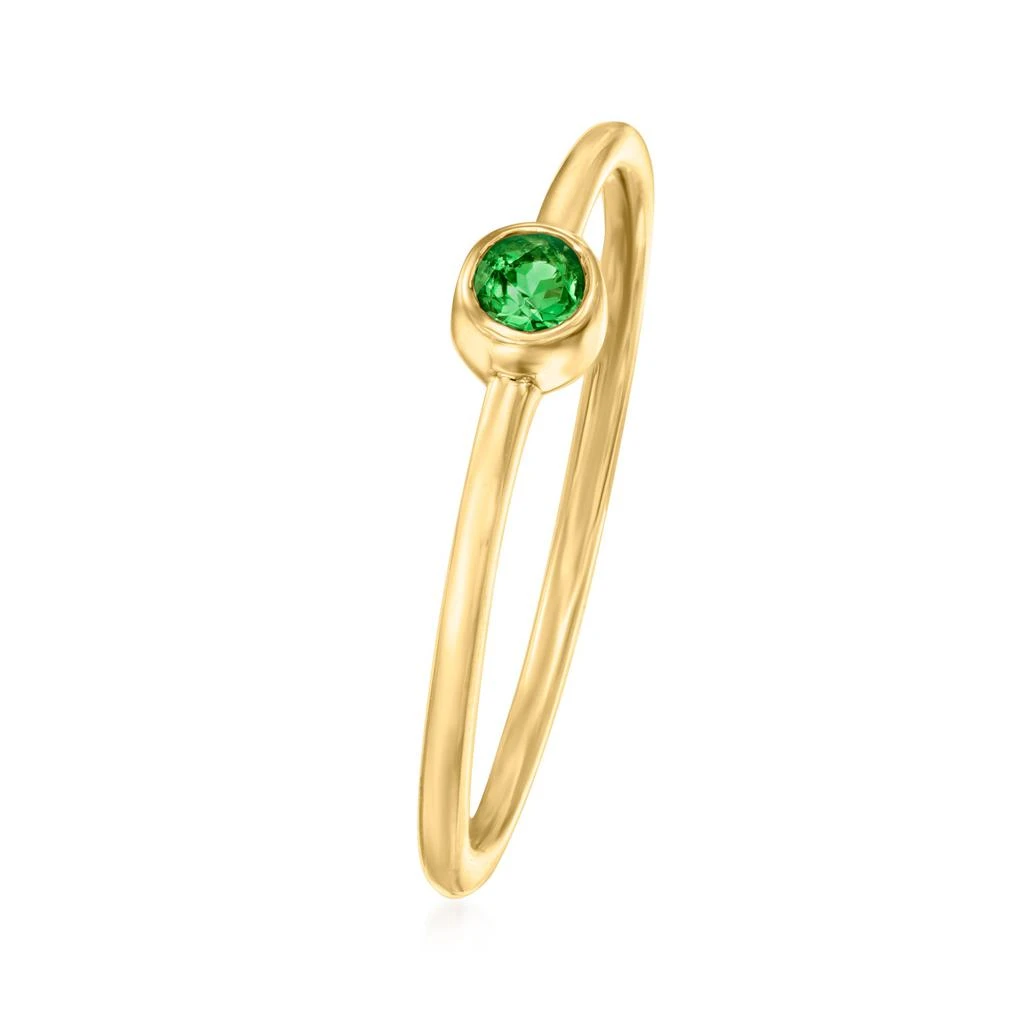 商品Ross-Simons|Ross-Simons Emerald Ring in 14kt Yellow Gold,价格¥1803,第3张图片详细描述