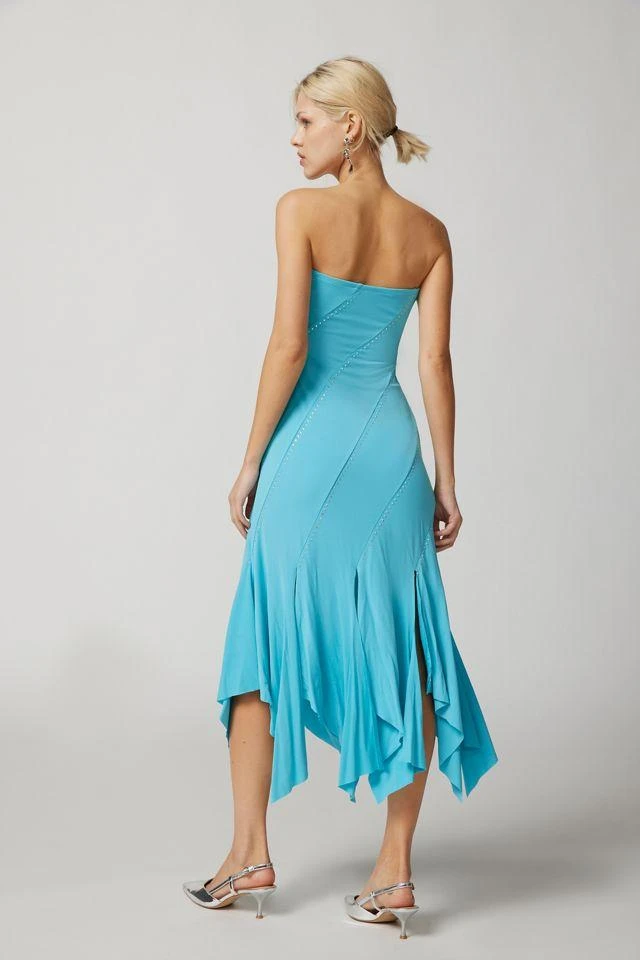 商品Urban Outfitters|UO Tonya Diamante Strapless Midi Dress,价格¥754,第4张图片详细描述