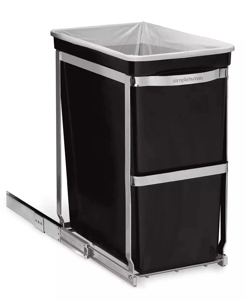 商品simplehuman|Under-the-Counter 30 Liter Pull Out Trash Can,价格¥597,第1张图片