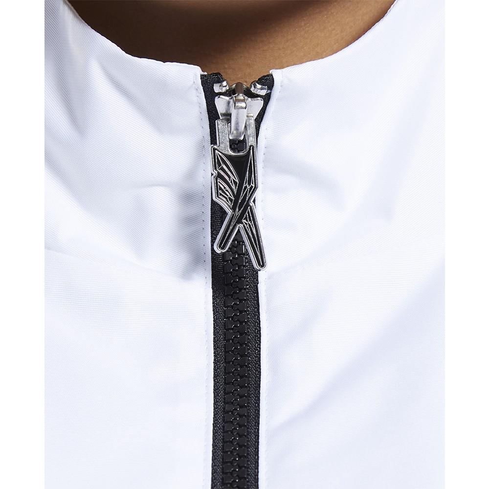 Plus Size Cardi B Cropped Zip-Front Drawcord-Sleeve Woven Jacket商品第4张图片规格展示
