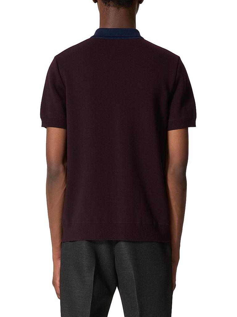 Valentino Wool Polo T-Shirt with V-Logo - Polo Shirts - Free
