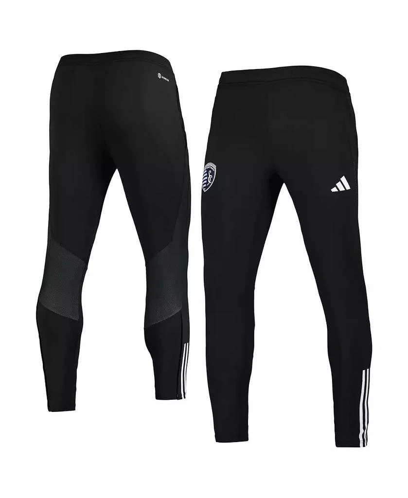 商品Adidas|Men's Black Sporting Kansas City 2023 On-Field Team Crest AEROREADY Training Pants,价格¥392,第1张图片