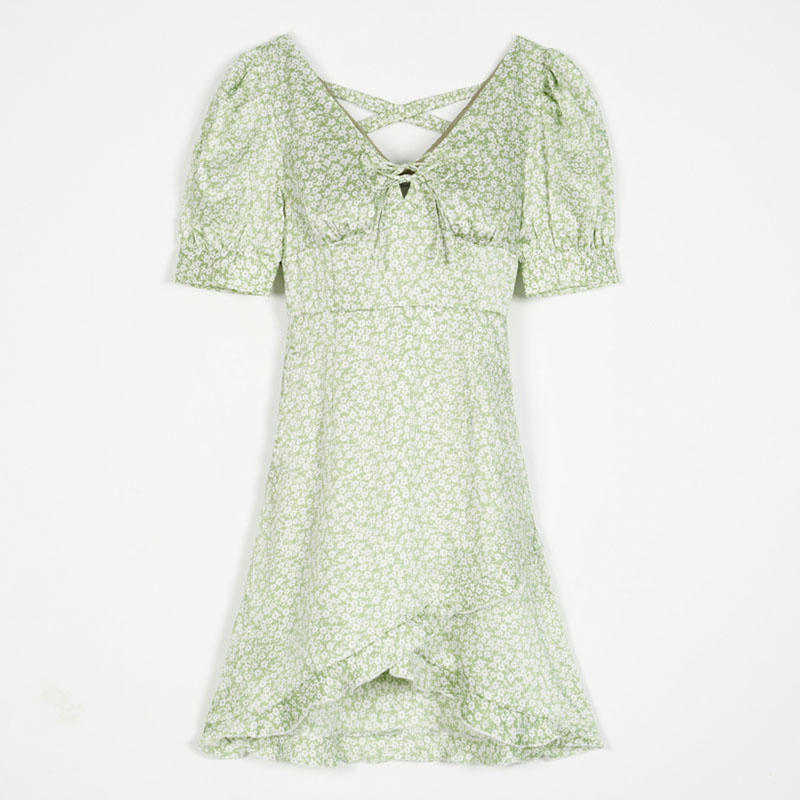 Virginia连衣裙-薄荷印花 | Virginia Dress - Mint Floral商品第6张图片规格展示
