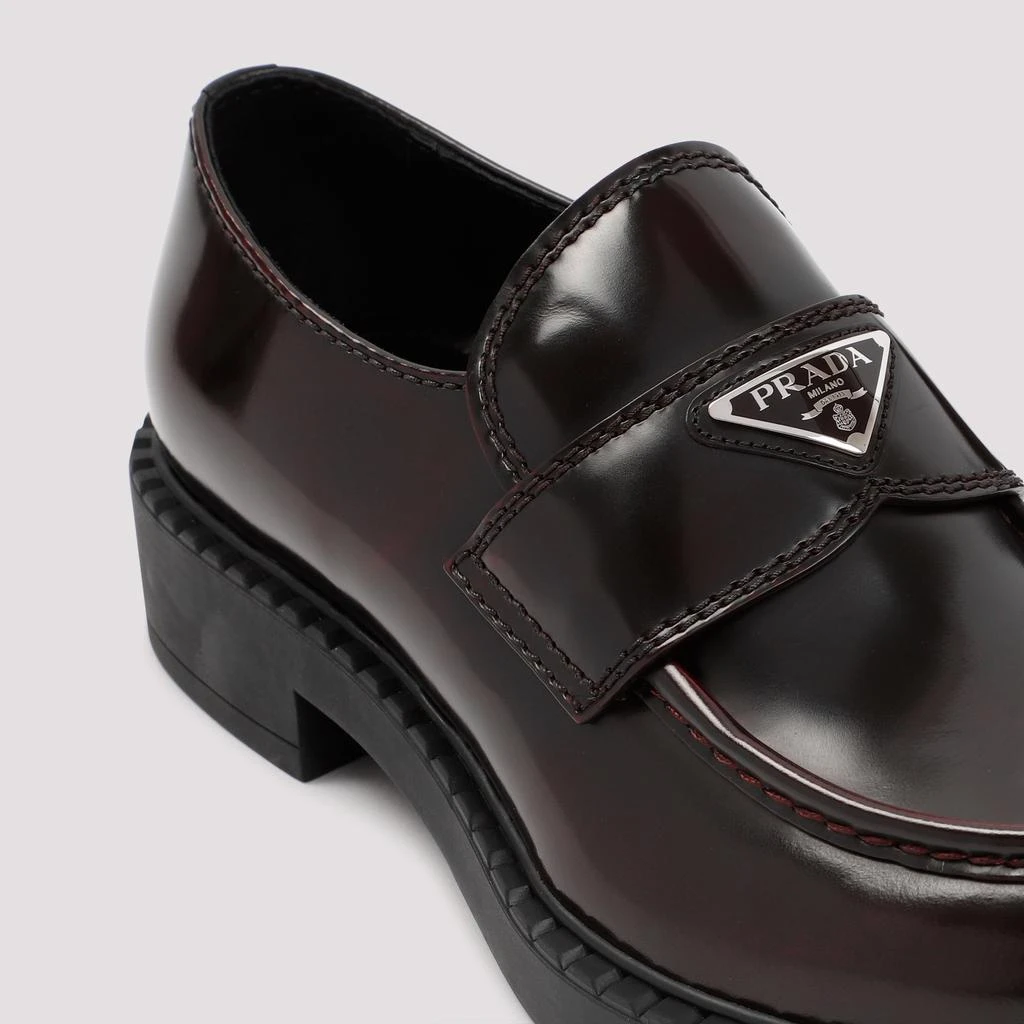 商品Prada|PRADA  CHOCOLATE LOAFERS SHOES,价格¥6123,第4张图片详细描述