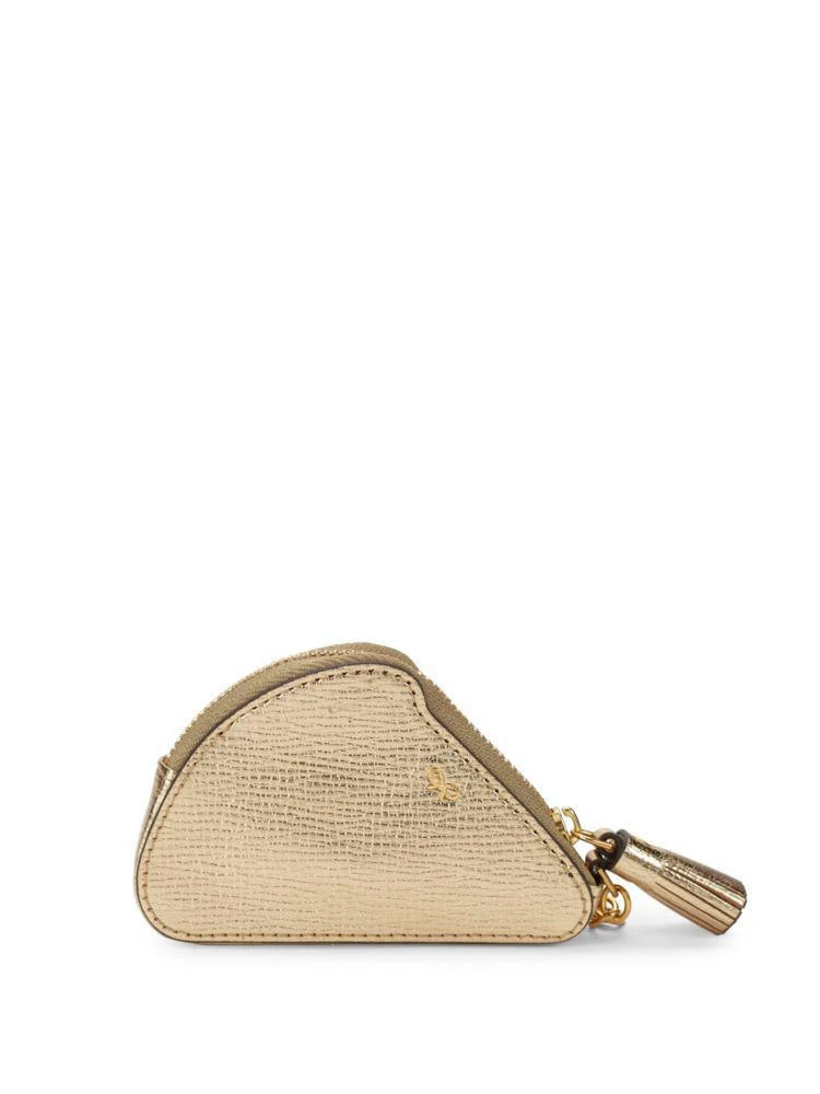 商品Anya Hindmarch|Pizza 真皮拉链零钱袋,价格¥669,第3张图片详细描述