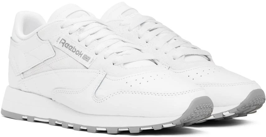 商品Reebok|White Classic Leather Sneakers,价格¥367,第4张图片详细描述