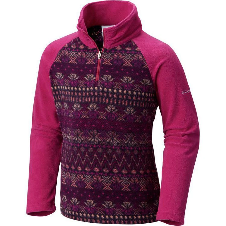 商品Columbia|Glacial II Fleece Printed 1/2-Zip Pullover - Girls',价格¥93-¥186,第5张图片详细描述