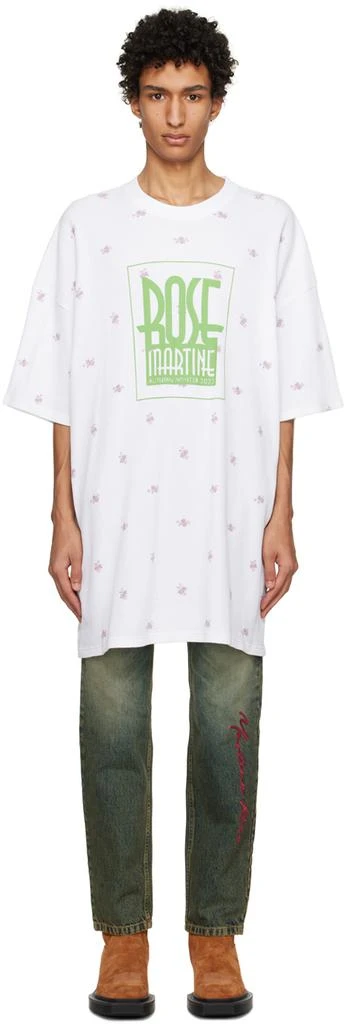 商品Martine Rose|White Print T-shirt,价格¥1197,第1张图片