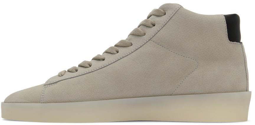 商品Essentials|Gray Tennis Mid Sneakers,价格¥2220,第5张图片详细描述