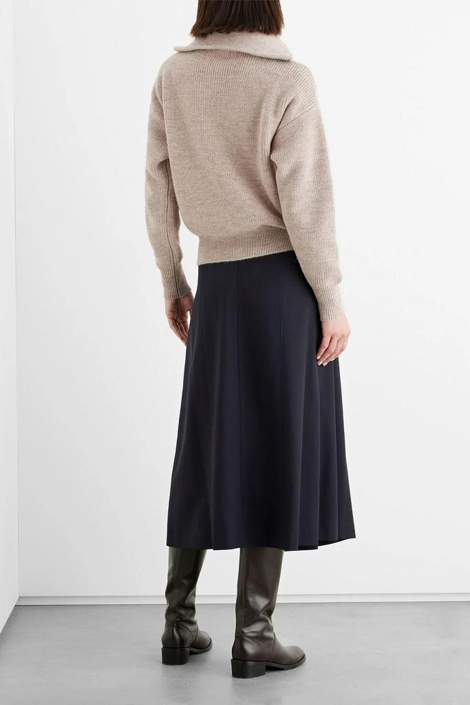 商品IRIS & INK|Pippa merino wool and alpaca-blend half-zip sweater,价格¥582,第3张图片详细描述