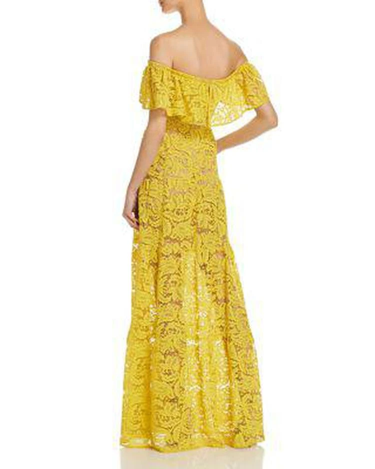 商品Dress The Population|Reese Off-the-Shoulder Lace Gown,价格¥1742,第2张图片详细描述