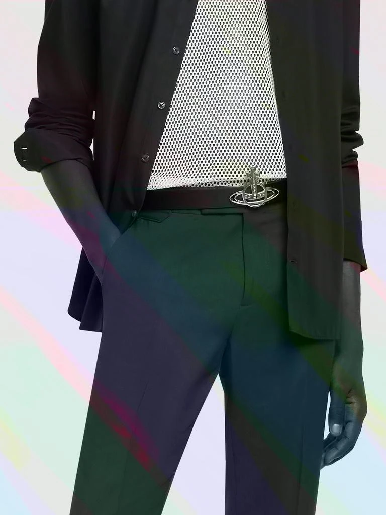 商品Vivienne Westwood|3cm Metal Hardware Leather Belt,价格¥2152,第1张图片