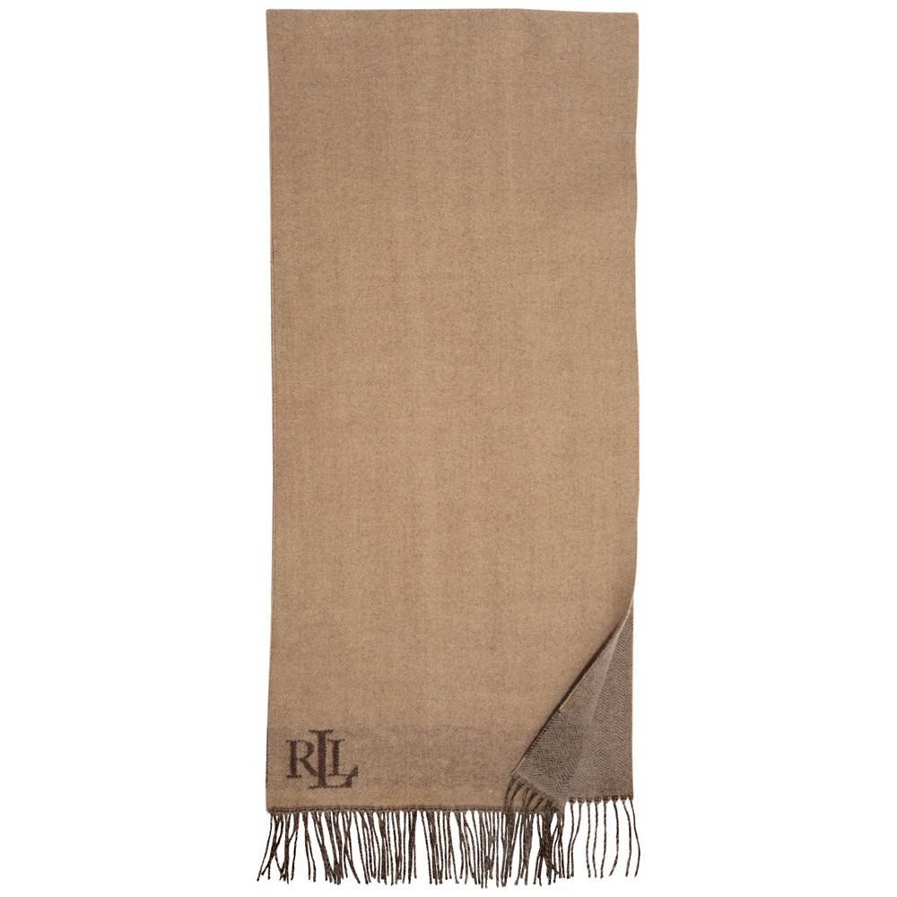 商品Ralph Lauren|Women's Herringbone Scarf with Embroidered Logo,价格¥574,第4张图片详细描述