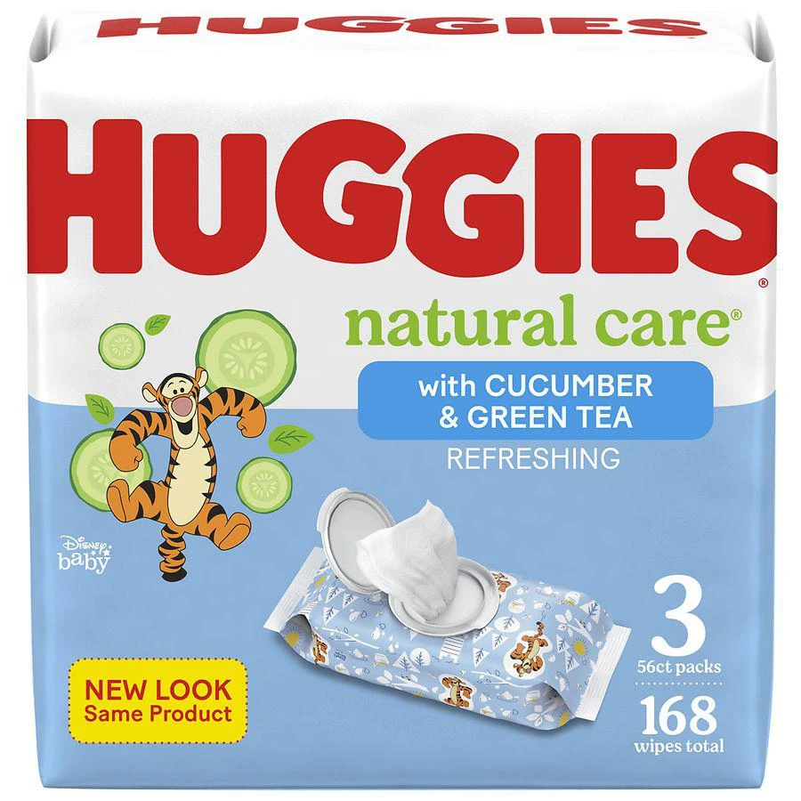 商品Huggies|Refreshing Baby Wipes Flip-Top Packs Cucumber & Green Tea,价格¥92,第3张图片详细描述