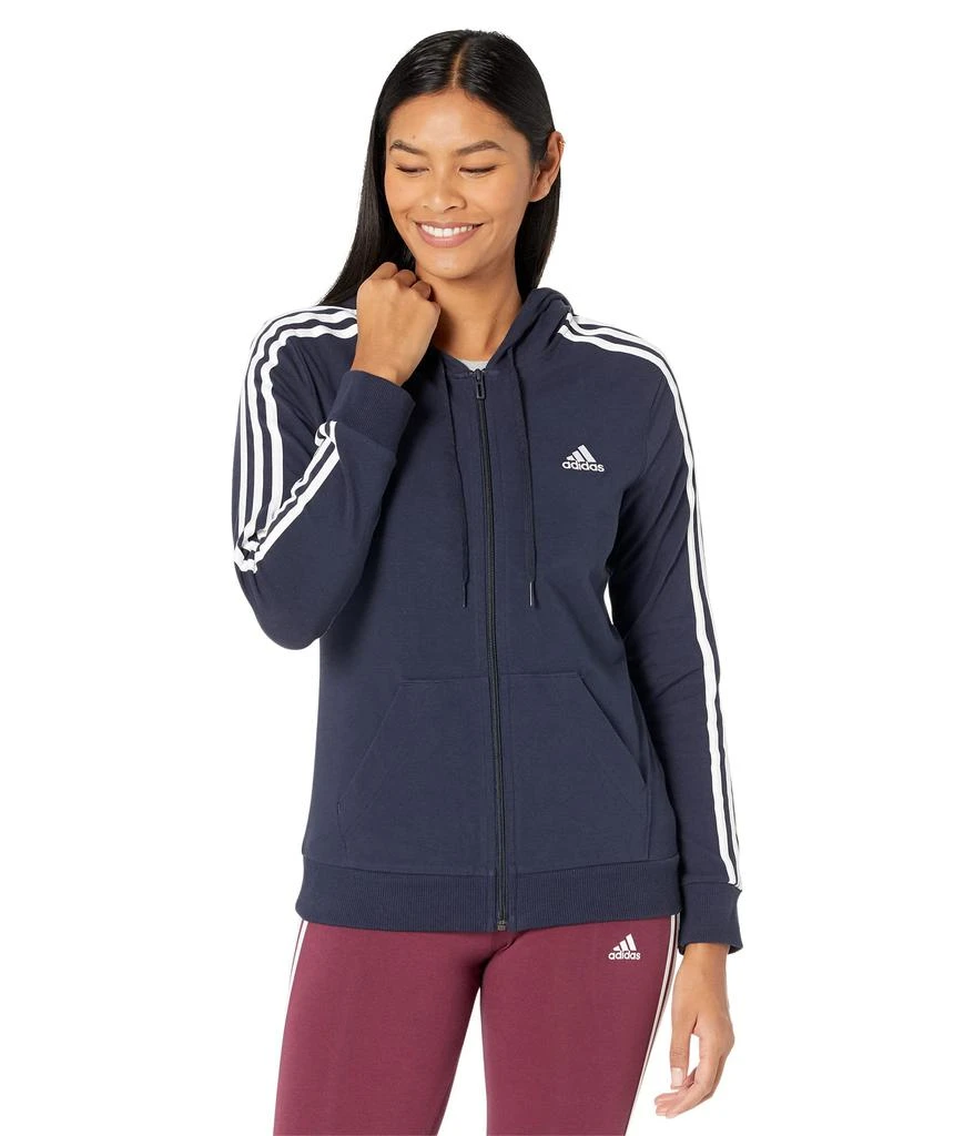 商品Adidas|3-Stripes Single Jersey Full Zip Hoodie,价格¥238,第1张图片