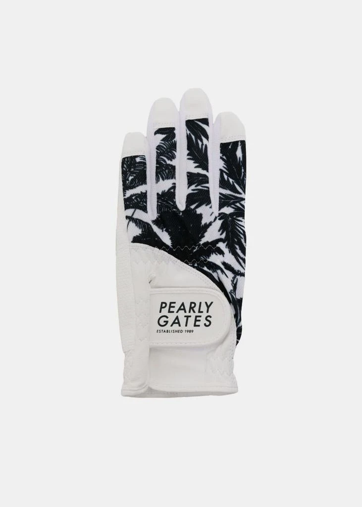 商品PEARLY GATES|PEARLY GATES White/Navy Panelled Gloves,价格¥377,第1张图片