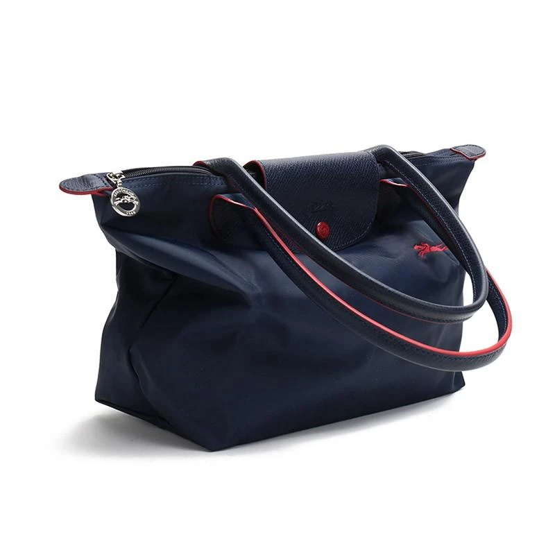 商品[国内直发] Longchamp|珑骧 LONGCHAMP 2020春夏 女士LE PLIAGE系列织物小号长柄可折叠饺子包70周年款 L2605 619 556 海军蓝色,价格¥628,第5张图片详细描述