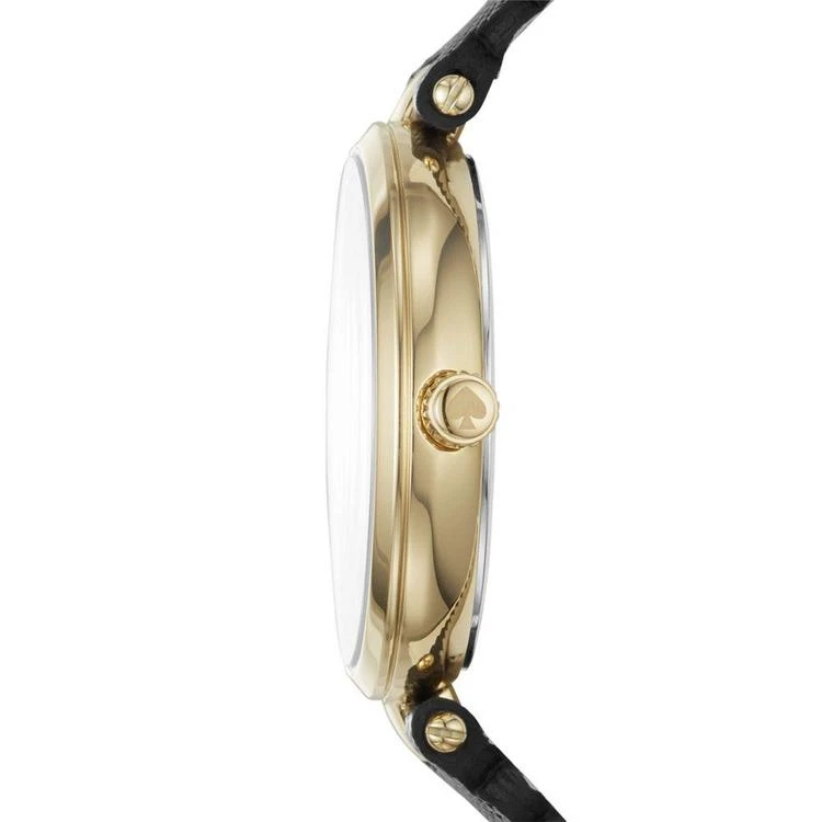 商品Kate Spade|Women's Holland Black Leather Strap Watch 34mm,价格¥1459,第2张图片详细描述