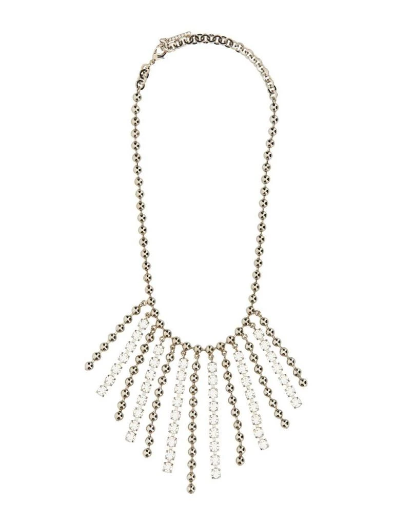 商品Alessandra Rich|ALESSANDRA RICH CRYSTAL AND CHAIN NECKLACE WITH BANGS,价格¥2548,第1张图片