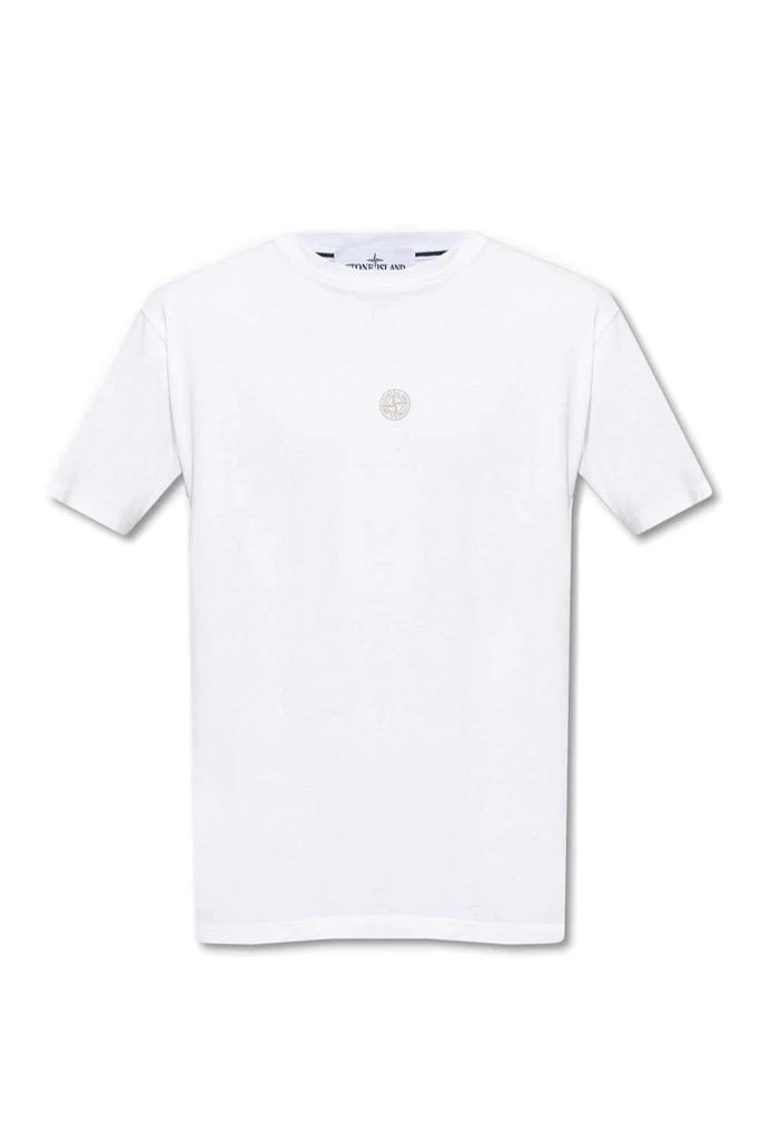 商品Stone Island|Stone Island Logo Printed Crewneck T-Shirt,价格¥830,第1张图片